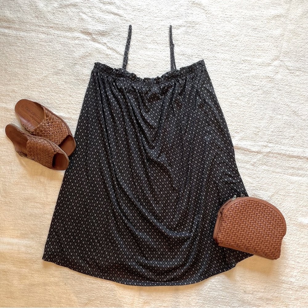 Women's Size Medium H&M Spaghetti Straps Loose Ruffle A Line Mini Dress